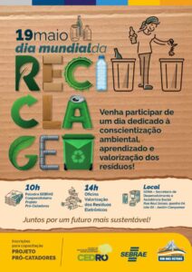 Dia Mundial da Reciclagem terá ações de conscientização