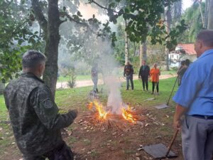 Servidores recebem treinamento de combate a incêndios