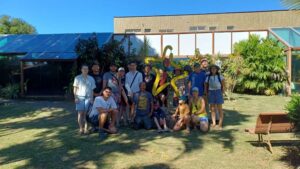 Capoeiristas franceses visitam a Casa de Cultura