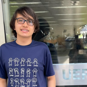 Com apenas 13 anos, estudante de São Pedro alcança conceito A no vestibular da Uerj